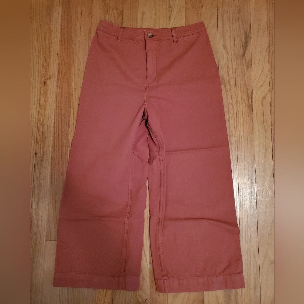 Day to day by Blu pepper wide leg cropped pants orange 29